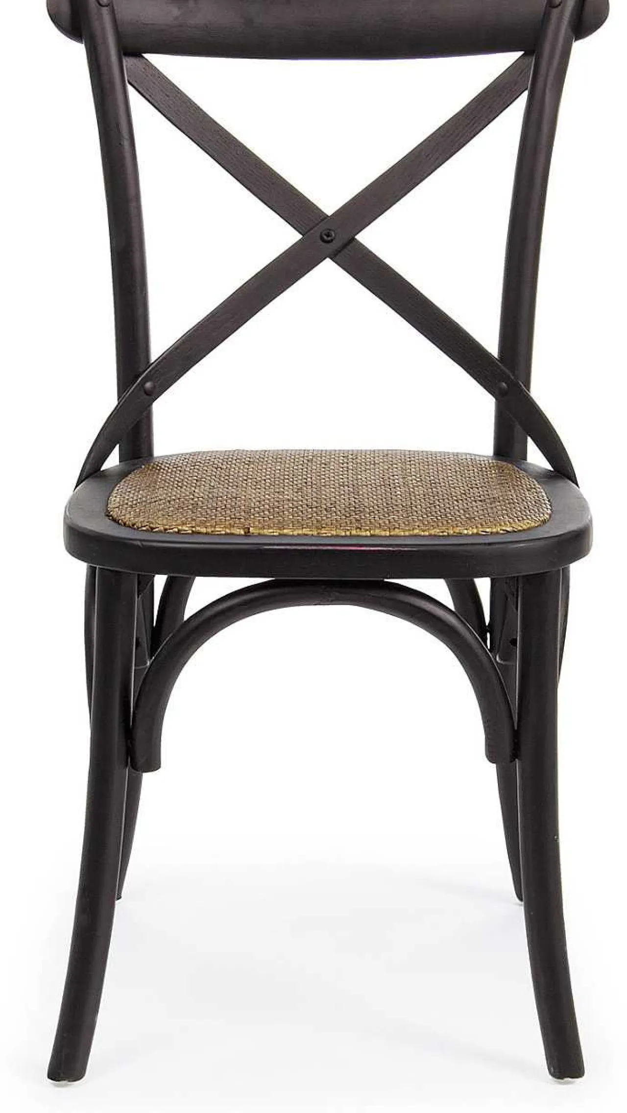 mutoni lifestyle Holzstuhl Cross Schwarz> Holzstühle