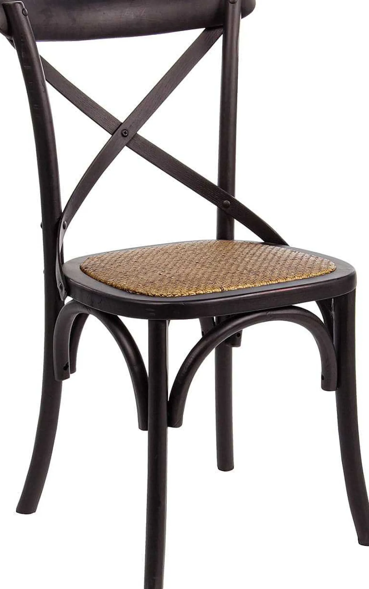 mutoni lifestyle Holzstuhl Cross Schwarz> Holzstühle