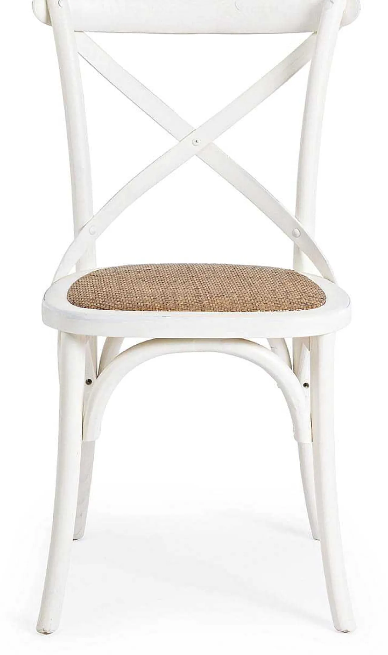 mutoni lifestyle Holzstuhl Cross Weiss> Holzstühle
