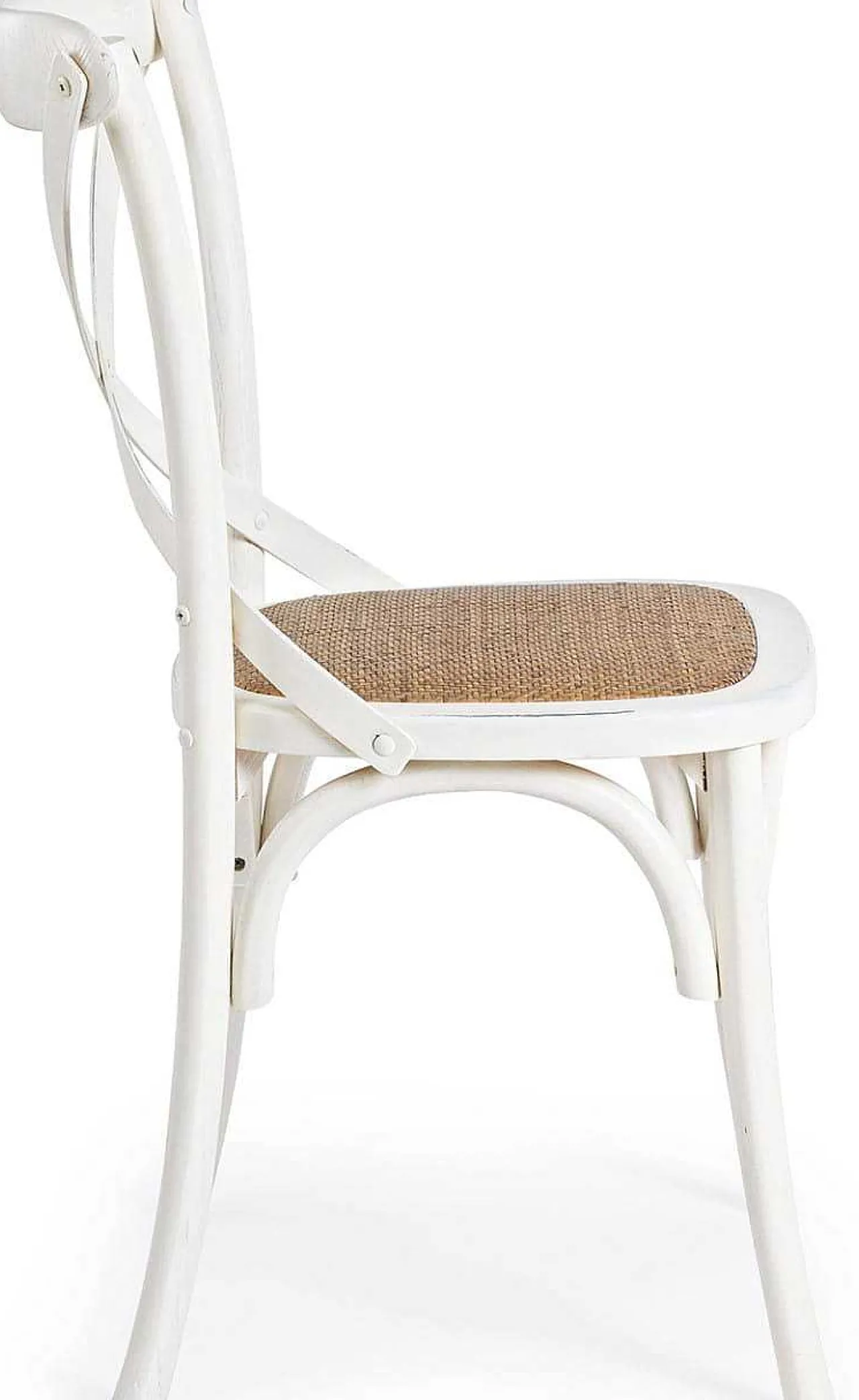 mutoni lifestyle Holzstuhl Cross Weiss> Holzstühle