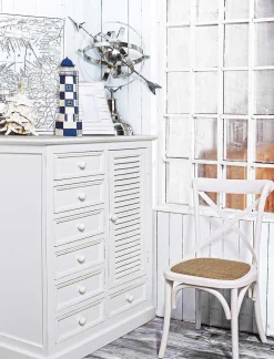 mutoni lifestyle Holzstuhl Cross Weiss><noscript><img width=