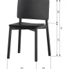 mutoni living Holzstuhl Karel Schwarz> Holzstühle