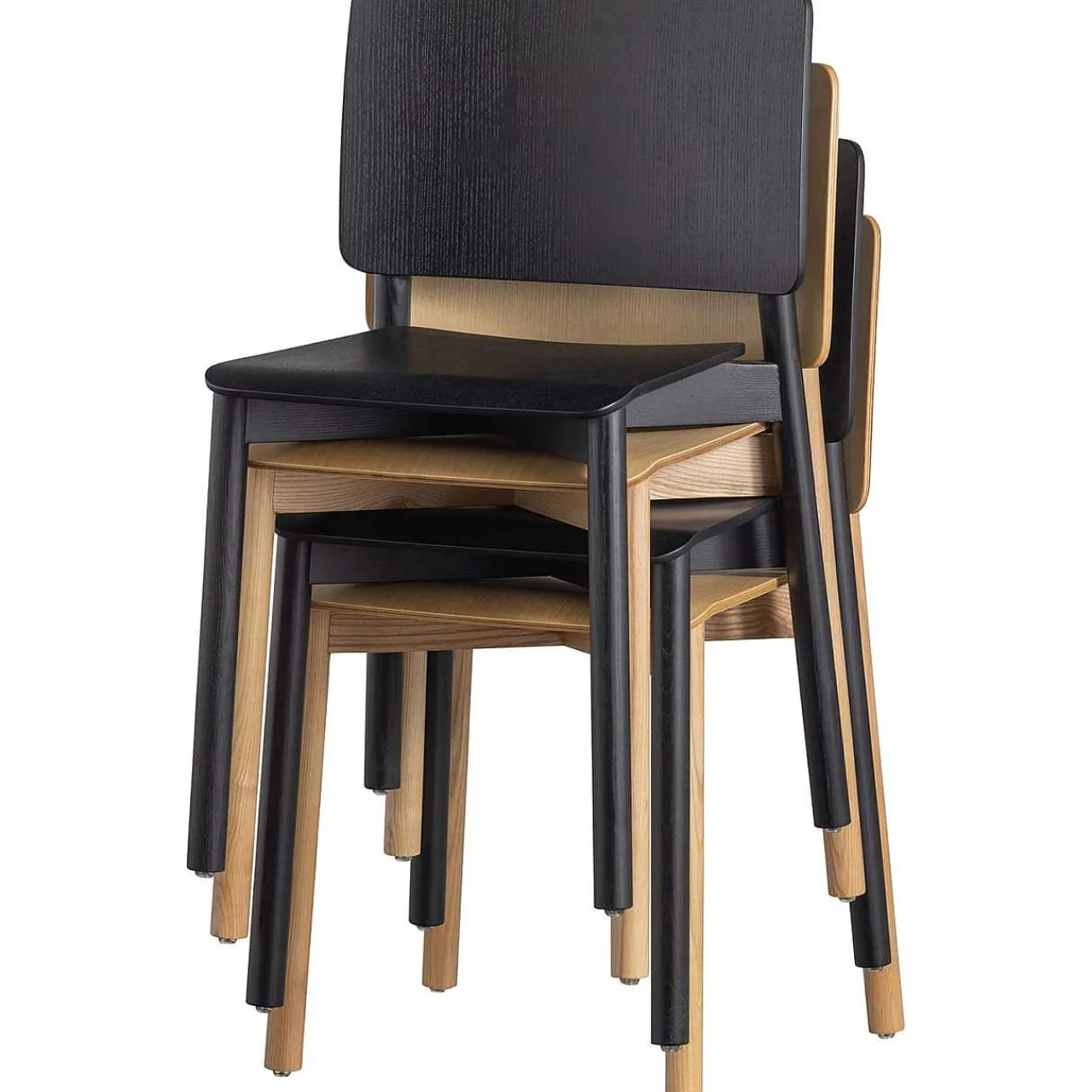 mutoni living Holzstuhl Karel Schwarz> Holzstühle