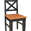 mutoni sweet home Holzstuhl Taverna Schwarz Honigfarbig (2Er-Set)> Holzstühle