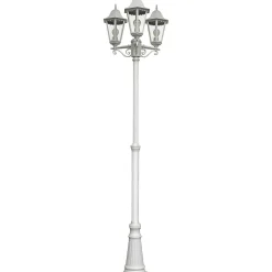 mutoni pleasure Kandelaber Norderney Aluminium Weiss> Stehleuchten Aussen