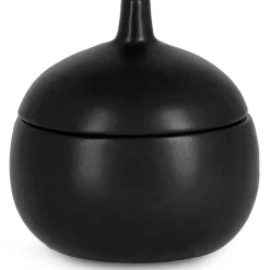 mutoni lifestyle Kerze Canister Mit Deckel Schwarz Rund 14> Kerzen