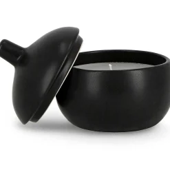 mutoni lifestyle Kerze Canister Mit Deckel Schwarz Rund 14> Kerzen