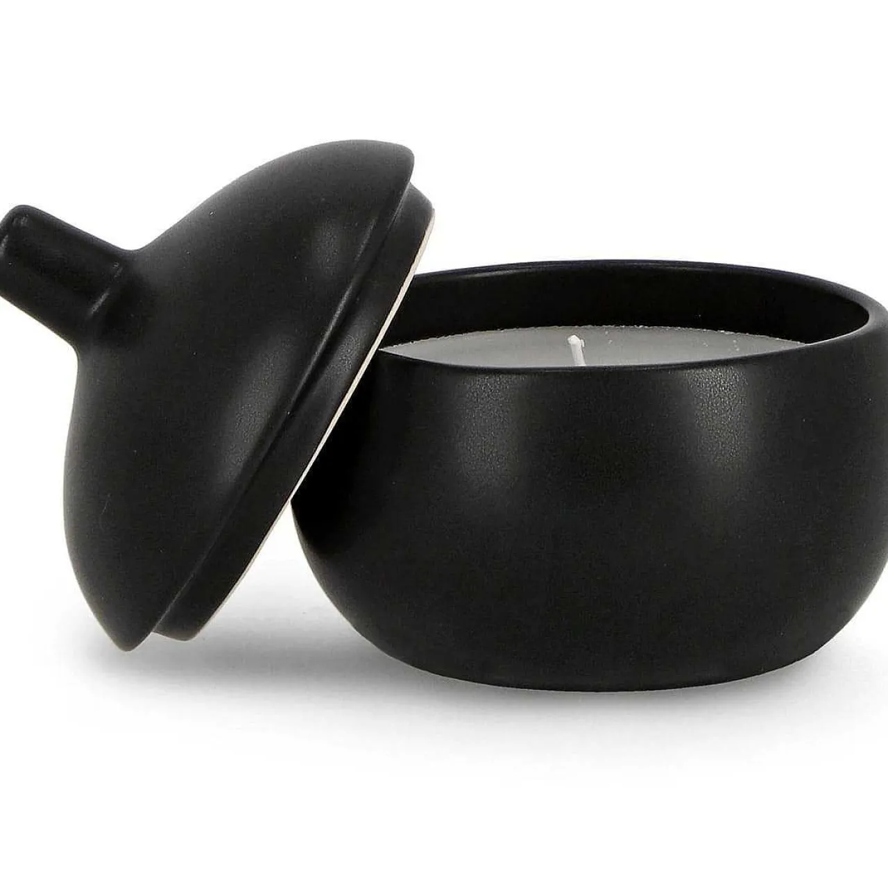 mutoni lifestyle Kerze Canister Mit Deckel Schwarz Rund 14> Kerzen