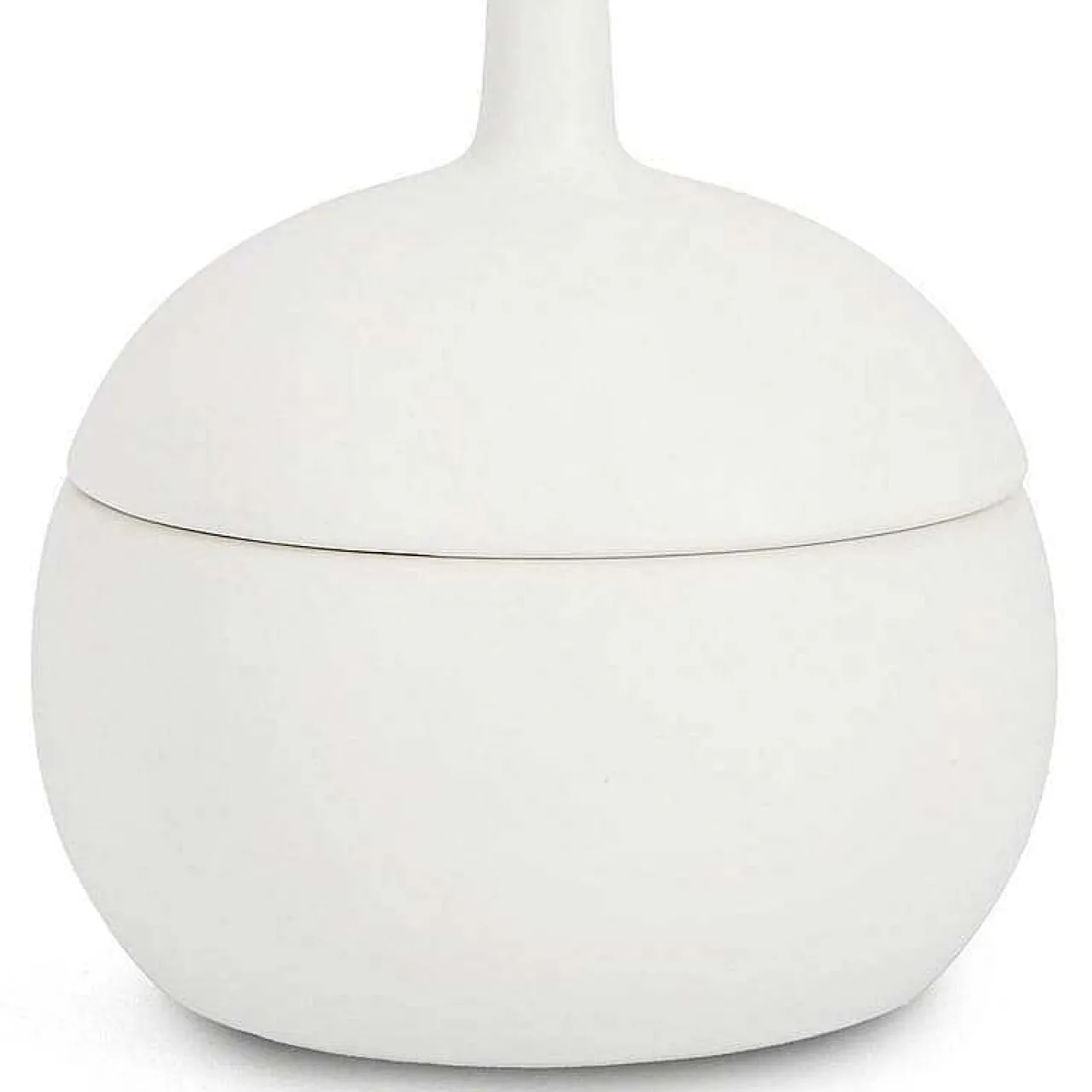 mutoni lifestyle Kerze Canister Mit Deckel Weiss Rund 14> Kerzen