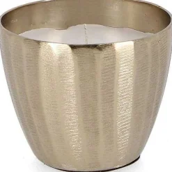 mutoni lifestyle Kerze Chisel Gold Rund 10> Kerzen