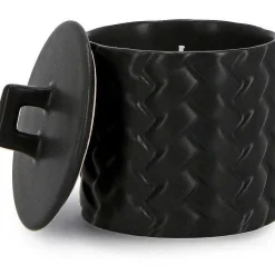 mutoni lifestyle Kerze Twine Mit Deckel Schwarz Rund 10> Kerzen