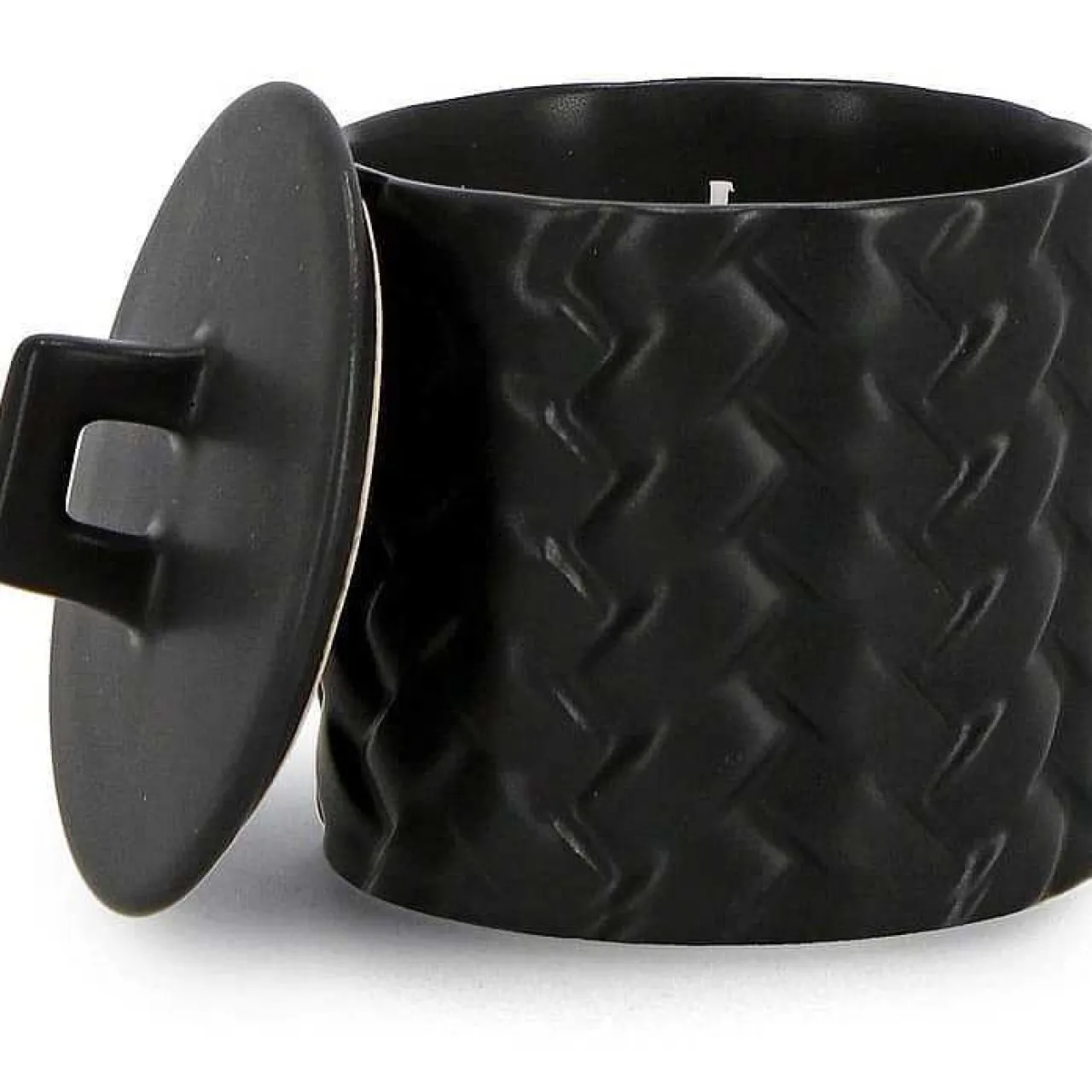 mutoni lifestyle Kerze Twine Mit Deckel Schwarz Rund 10> Kerzen