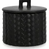 mutoni lifestyle Kerze Twine Mit Deckel Schwarz Rund 15> Kerzen
