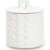 mutoni lifestyle Kerze Twine Mit Deckel Weiss Rund 10> Kerzen