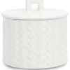 mutoni lifestyle Kerze Twine Mit Deckel Weiss Rund 15> Kerzen