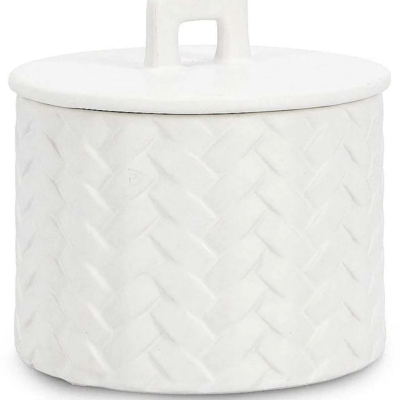 mutoni lifestyle Kerze Twine Mit Deckel Weiss Rund 15> Kerzen