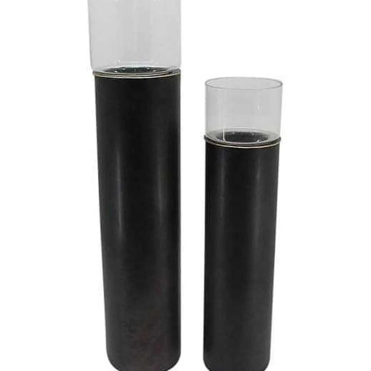 mutoni lifestyle Kerzenhalter Bimala Schwarz (2Er-Set)> Kerzenständer & -Halter