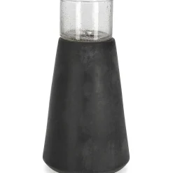 mutoni lifestyle Kerzenhalter Mardan Schwarz Rund 13> Kerzenständer & -Halter
