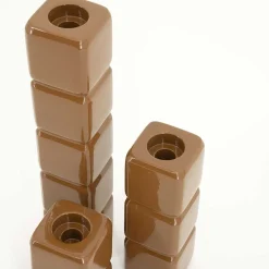 By-Boo Kerzenständer Cube Mustard (3Er-Set)><noscript><img width=