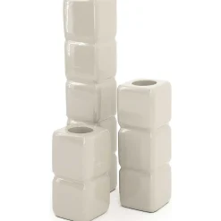 By-Boo Kerzenständer Cube Taupe (3Er-Set)><noscript><img width=