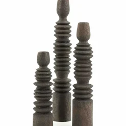 By-Boo Kerzenständer Totem Braun (3Er-Set)><noscript><img width=