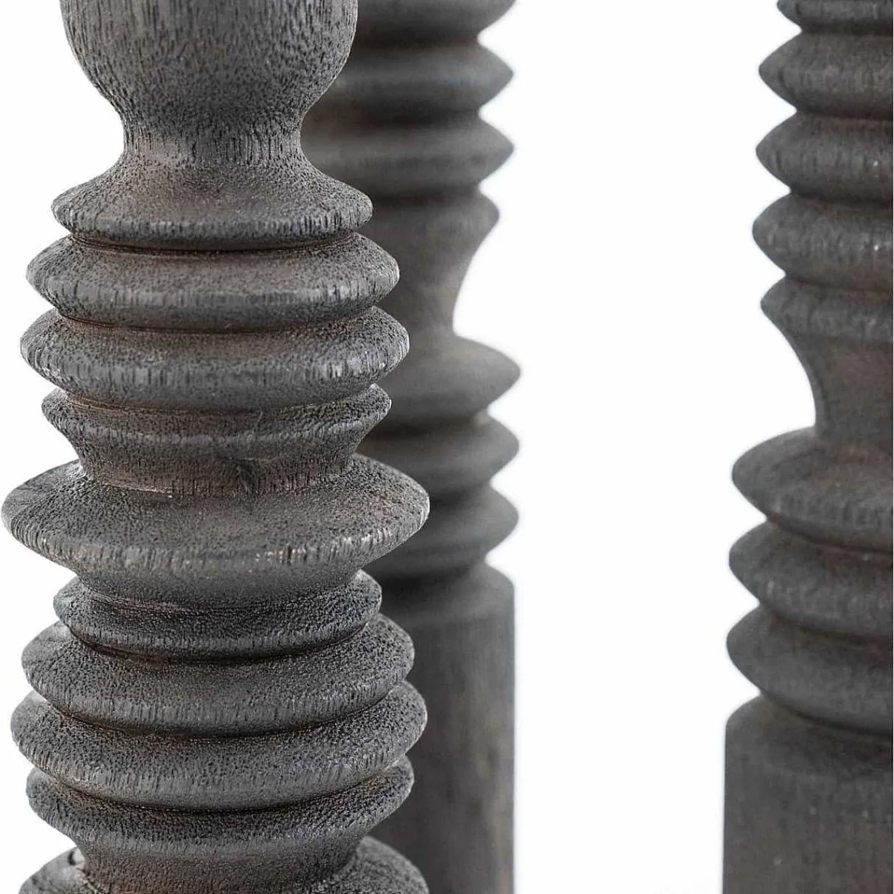 By-Boo Kerzenständer Totem Braun (3Er-Set)> Kerzenständer & -Halter