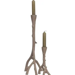 mutoni living Kerzenständer Trigger Taupe (2Er-Set)> Kerzenständer & -Halter
