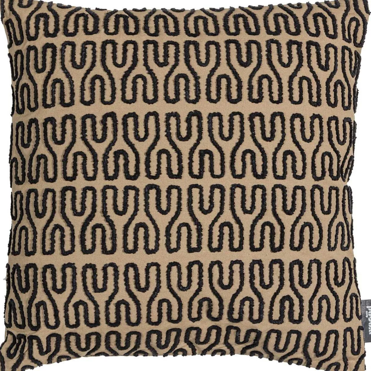 mutoni living Kissen Alvar Sand/Schwarz 45X45> Kissen