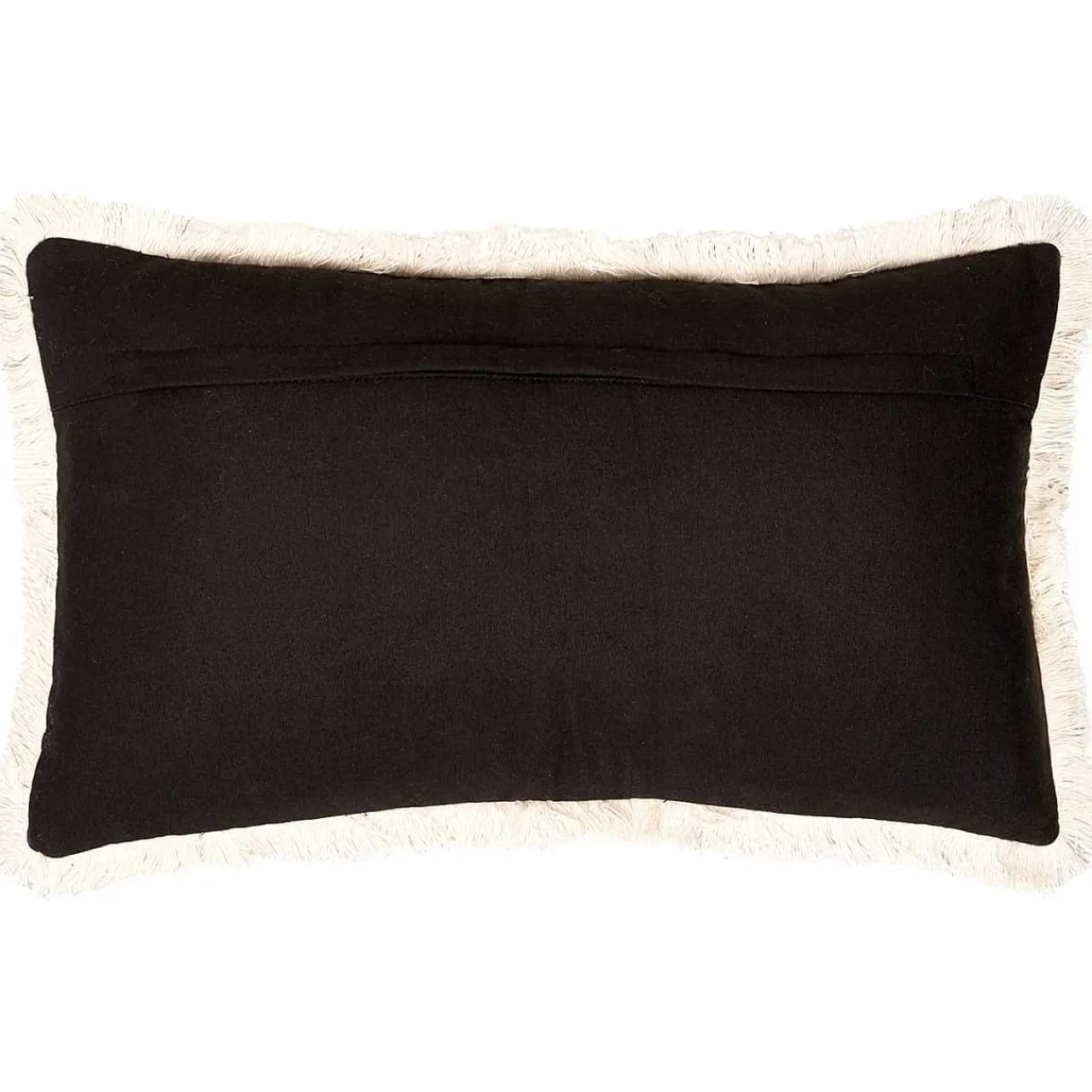 mutoni living Kissen Caleb Schwarz/Offwhite 60X40> Kissen