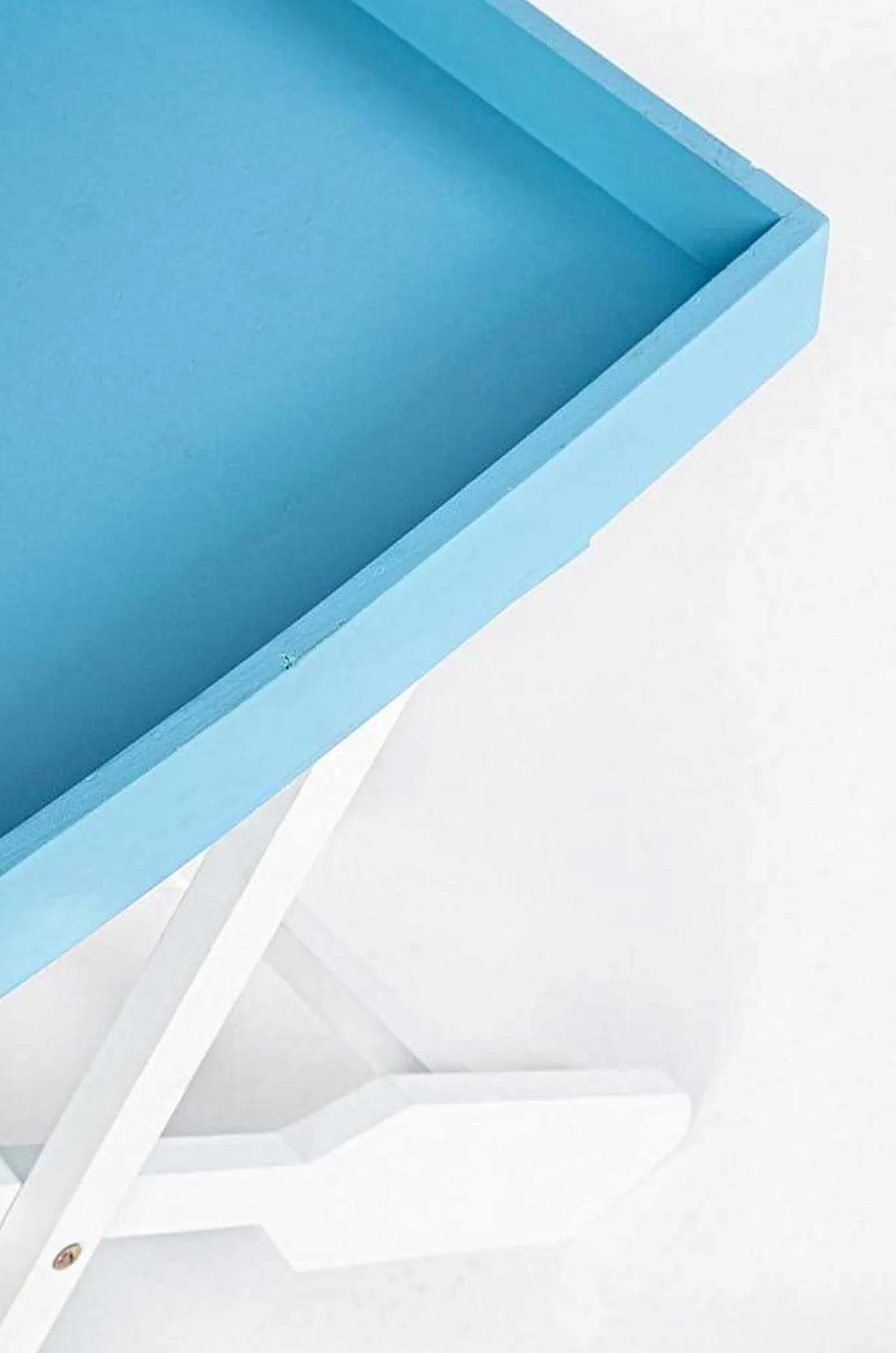 mutoni lifestyle Klapptisch Gozzo Weiss-Hellblau L> Garten Klapptische