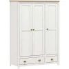 mutoni trend Kleiderschrank Kiefer Massiv 136X54X185> Kleiderschränke