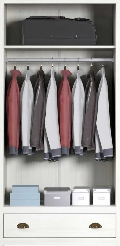 mutoni trend Kleiderschrank Kiefer Massiv 91X54X185> Kleiderschränke
