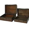 mutoni pleasure Koffer Biedermeier Braun (2-Er Set)> Boxen & Körbe