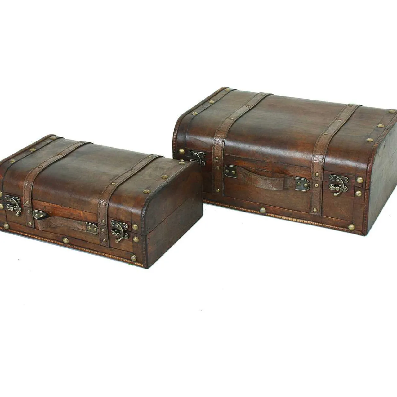 mutoni pleasure Koffer Biedermeier Braun (2-Er Set)> Boxen & Körbe