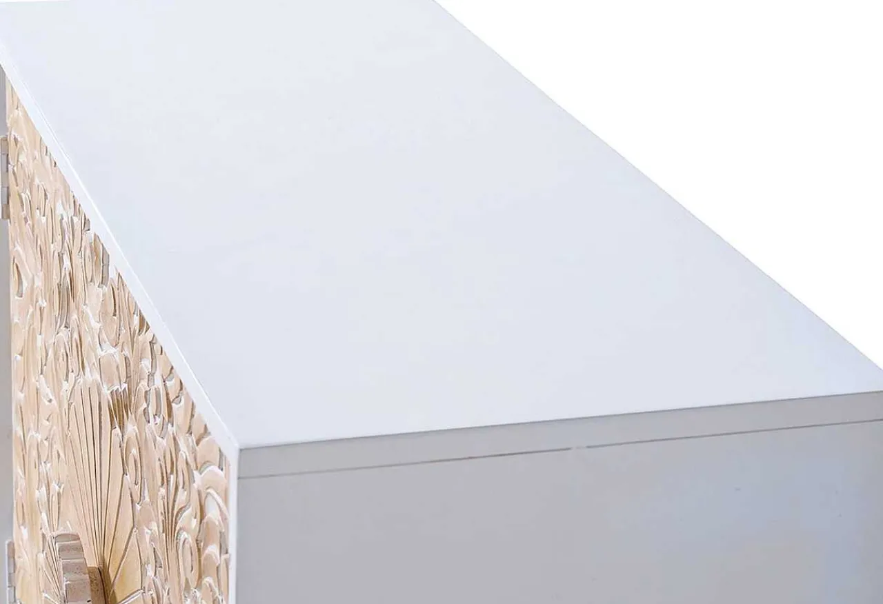 mutoni inspiration Kommode Antigua Mangoholz Weiss 90X76> Kommoden