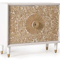 mutoni inspiration Kommode Antigua Mangoholz Weiss 90X76><noscript><img width=