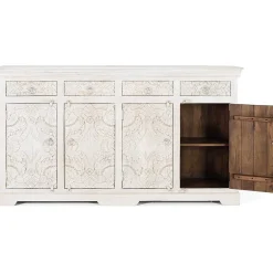 mutoni inspiration Kommode Antique Mangoholz Antikweiss 180X100> Kommoden