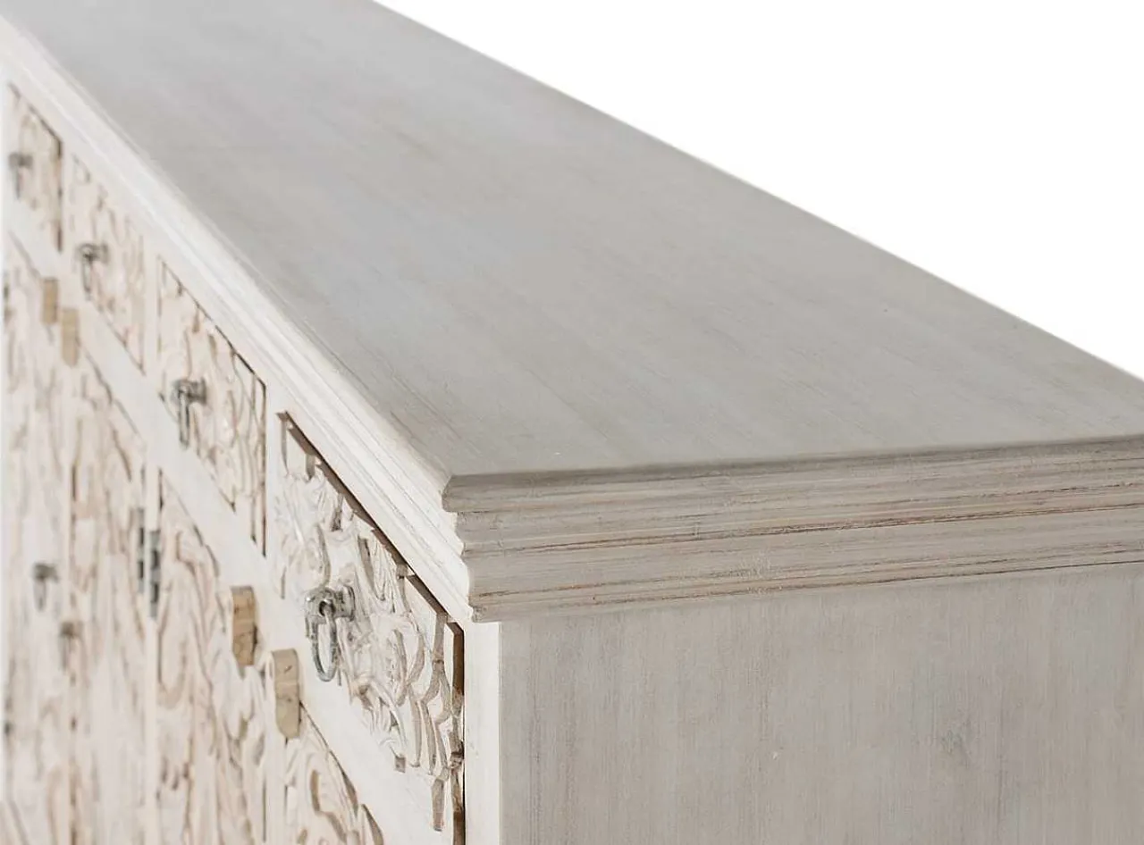 mutoni inspiration Kommode Antique Mangoholz Antikweiss 180X100> Kommoden