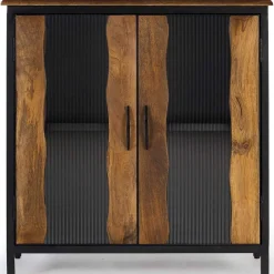 mutoni inspiration Kommode Cura Mangoholz Schwarz 87X90><noscript><img width=