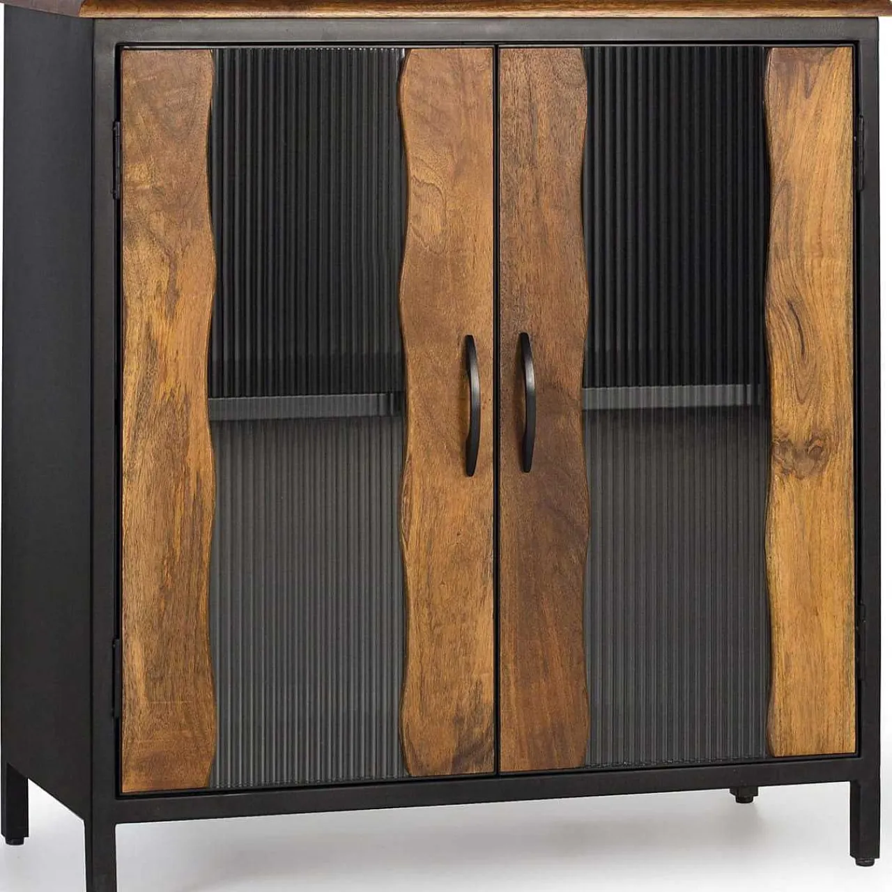mutoni inspiration Kommode Cura Mangoholz Schwarz 87X90> Kommoden