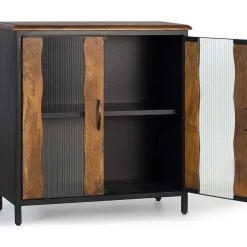 mutoni inspiration Kommode Cura Mangoholz Schwarz 87X90><noscript><img width=