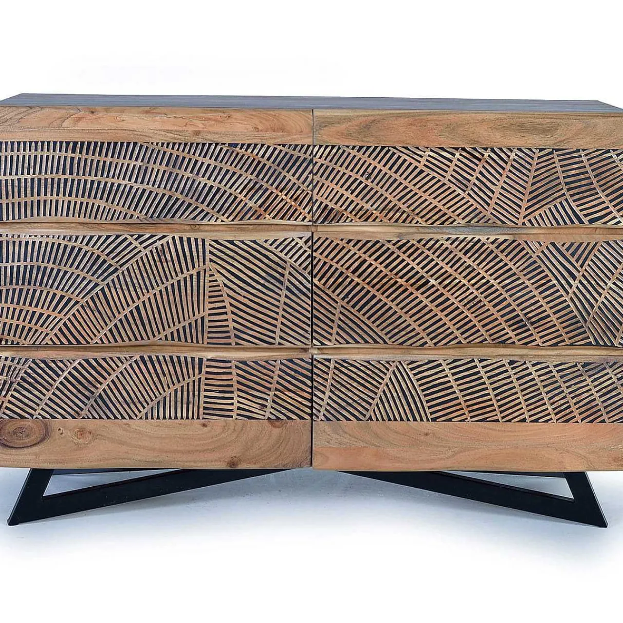 mutoni inspiration Kommode Dera Akazienholz Natur 125X86> Kommoden