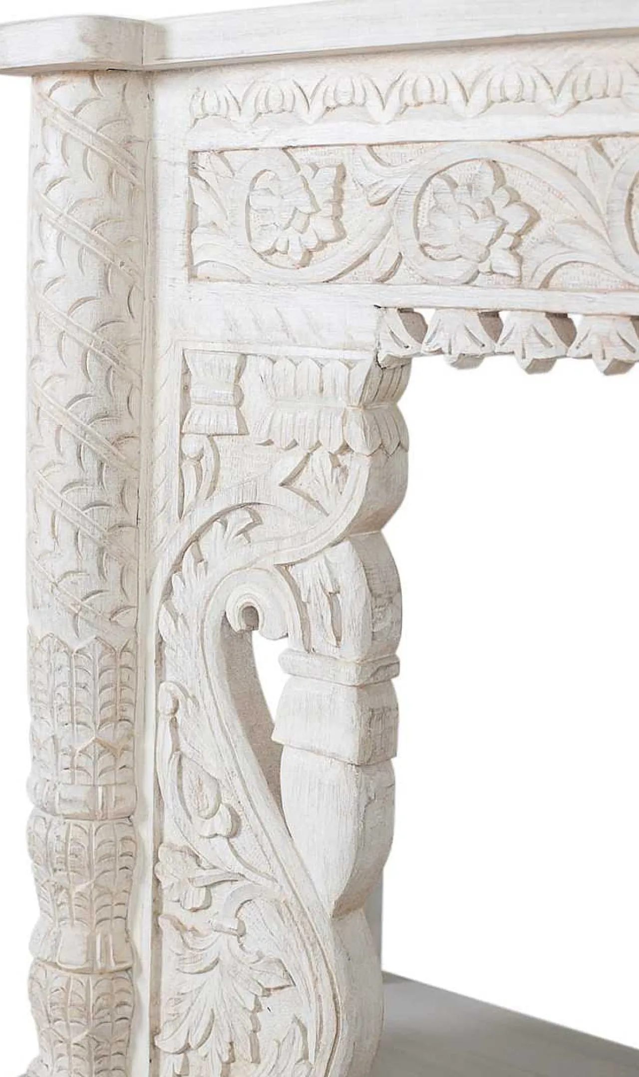 mutoni inspiration Konsole Antique Mangoholz Antikweiss 180X90> Konsolentische
