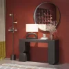 KARE Design Konsole Curve Schwarz 120X76> Konsolentische
