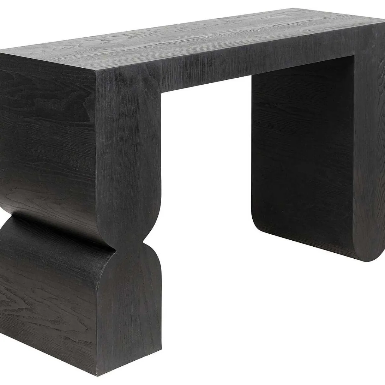 KARE Design Konsole Curve Schwarz 120X76> Konsolentische