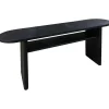 mutoni lifestyle Konsole Empire Oval Schwarz 160X80> Konsolentische