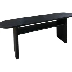 mutoni lifestyle Konsole Empire Oval Schwarz 160X80> Konsolentische