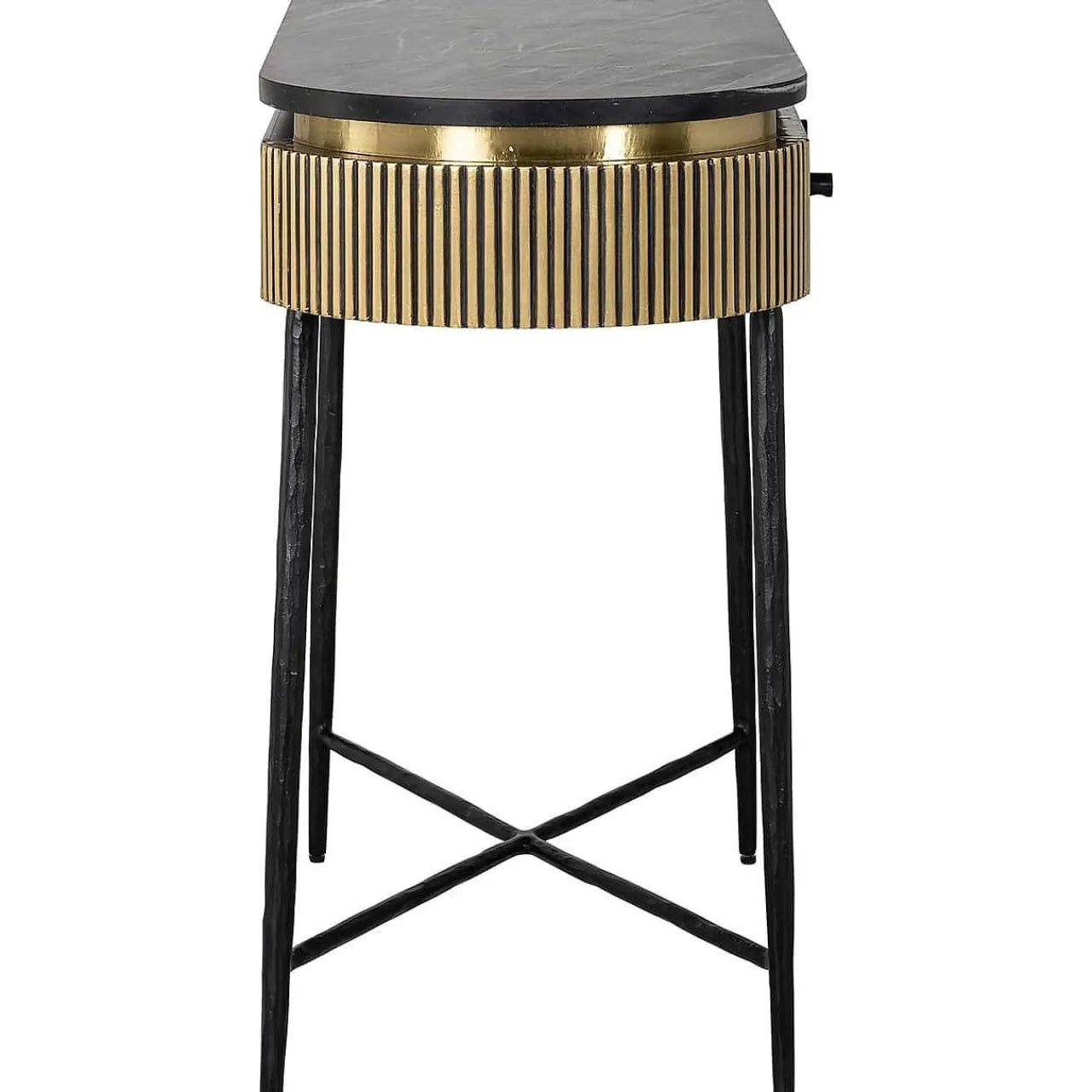 Richmond Interiors Konsolentisch Ironville Marmor Gold 100> Konsolentische