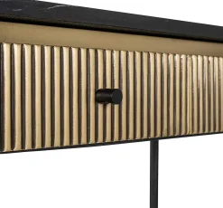 Richmond Interiors Konsolentisch Ironville Marmor Gold 100><noscript><img width=