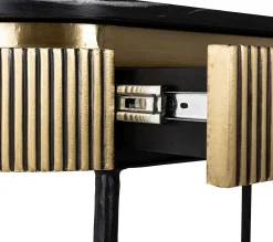 Richmond Interiors Konsolentisch Ironville Marmor Gold 100><noscript><img width=